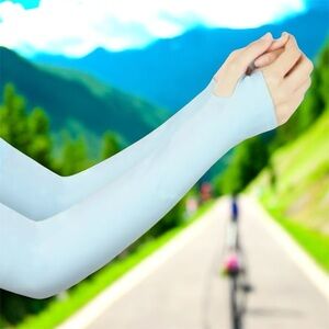 💲5️⃣Add-On 🆕UPF50+ Sun Protection Baby Blue Arm Sleeves